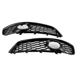 Artudatech Honeycomb Bumper Front Fog Light Grill Grille Cover Fit for for Audi A3 8P 2009-2013