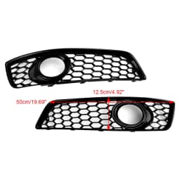 Artudatech Honeycomb Bumper Front Fog Light Grill Grille Cover Fit for for Audi A3 8P 2009-2013