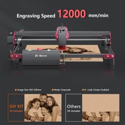 AlgoLaser DIY KIT 5W 10W DIY KIT CNC 32-bit Motherboard WIFI APP LaserGRBL(LightBurn) New Eye Protection 40x40cm/40x85cm Area