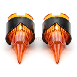 Yellow Lens Turn Signal Light Cover Blinker Bezel for Harley Dyna Softail 2000-2024 Motorcycle Indicator Visor Ring Trim
