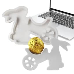 NEW Easter Bunny Push Ball Aromatherapy Candle Silicone Molds DIY Rabbits Plaster Cement Resin Soap Making Molds Crafts