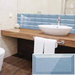 10pcs Brick Tile Stickers for Bathroom Kitchen Waterproof PVC Self Adhesive Mosaic Waterproof Peel and Stick Wall Tiles