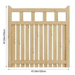 Outdoor Wooden Garden Gate Fence Door with T-hinges Stainless Steel Door Bolt