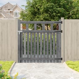 Outdoor Wooden Garden Gate Fence Door with T-hinges Stainless Steel Door Bolt