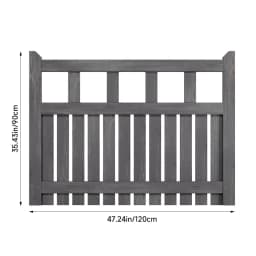 Outdoor Wooden Garden Gate Fence Door with T-hinges Stainless Steel Door Bolt