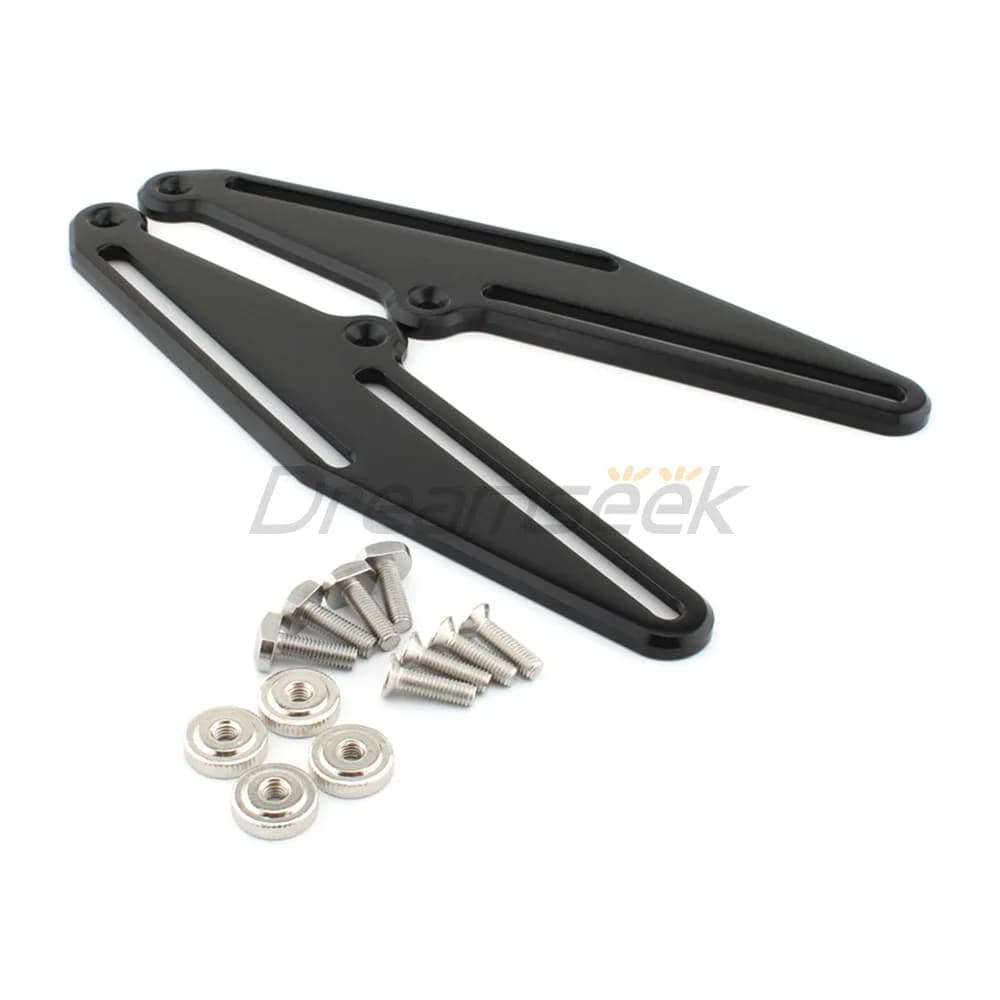Motorcycle Windshield Bracket Adjuster for Yamaha Tenere 700 XT700Z 2019 2020 2021 2022 2023 Windscreen Holder Mount CNC Black