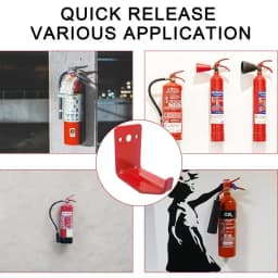 Fire Extinguisher Bracket 4X Fire Extinguisher Hooks Metal Fire Extinguisher Holder With Screws For Home Car RV Truck