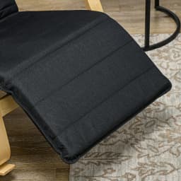 HOMCOM Rocking Chair Recliner Armchair with Adjustable Footrest