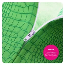 Kids Crocodile Costume - Green Onesie with Attached Tail, Scaly Tummy & Crocodile Headpiece - World Book Day Outfit