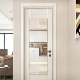 Voltsify Metal Frame Over the Door Full Length Mirror, 28cm W X 78cm H