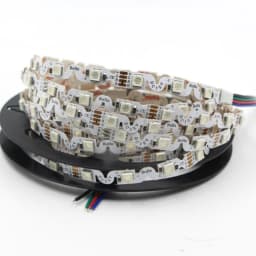 DC12V 5M S Shape 5050 Led Strip Light Flexible Tape RGB 48leds/m White/Warm White 60Led/m LED Strip Light Non-waterproof
