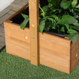 4-Tier Raised Garden Bed Vertical Planter Box Orange, Orange