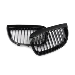 MagicKit Pair For 2004-2007 BMW E81 E87 1 Series Front Kidney Grille Grill Gloss Black