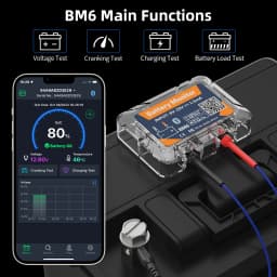 QUICKLYNKS BM6 12V Car Battery Monitor Battery Health Monitoring Wireless Bluetooth 4.0 For Android IOS APP Battery Tester Tool