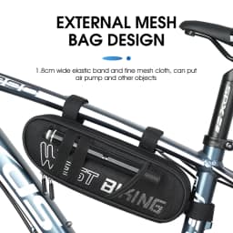 WEST BIKING Bicycle Bag Sensitive Touch Screen Bike Phone Bag Front Frame Reflective MTB Road Cycling Accessories Panniers