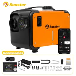 12V&24V&110-240V AC&DC Universal 8KW Diesel Air Heater All In One Parking Heater with Bluetooth App Control For Home RV Vehicle