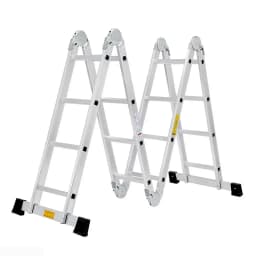 4.7M Foldable Ladder Aluminium Lock Step 14 IN 1 Combination Multi Purpose Ladder W/2 Scaffold Platform
