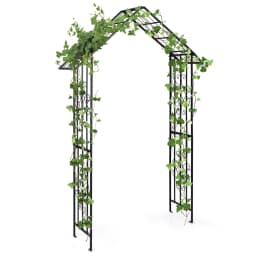 GOFLAME Modern Garden Arbor Garden Trellis Pergola w/Multiple Side Crossbars