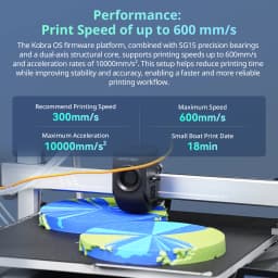 ANYCUBIC Kobra 3 Max V2 Combo 3D Printer Up to 600mm/s Maximum Print Speed Massive Build Volume 500*420*420mm Smart APP Control