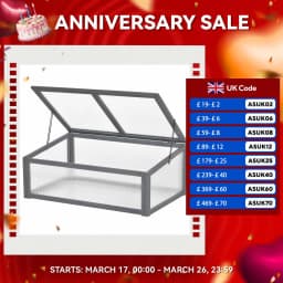 Wooden Cold Frame Greenhouse Polycarbonate Board Plant Flower 100 X 65 X 40cm