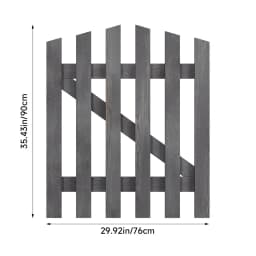 Outdoor Wooden Garden Gate Fence Spruce Wood Door with 8-inch Stainless Steel Bolt