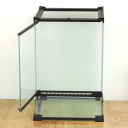 PawHut Glass Reptile Terrarium, 12L Vivarium for Lizards, Frogs, Snakes, Turtles, Tortoises, with Ventilation