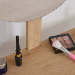 HOMCOM Wooden Compact Dressing Table w/ Drawer Mirror 4 Legs Table Top Bedroom