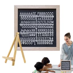 Letter Board Sign Small Felt Message Board Stable Square Letter Sign Fashionable Decoration For Home Work Mother's Day Birthdays