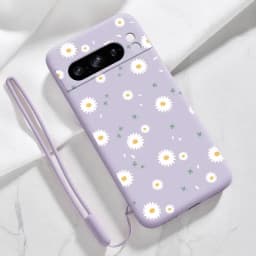 Pixel 8 Pro White Flower Bracelet Silicone Phone Case For Google Pixel 8Pro 8 8A 5 3XL 3A 4 4A 5 7 7A 6 6A 9 9Pro 9ProXL Cover
