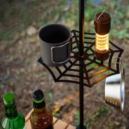 Outdoor Camping Light Pole Tray Light Tray Holder Stainless Steel Shelf Holder Waterproof Lamp Bracket Lightweight Lamp Holder
