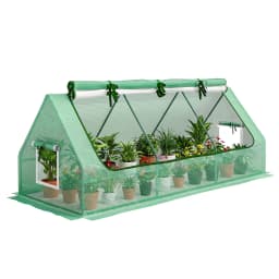 Small Polytunnel with Mesh Windows Portable Mini Green House