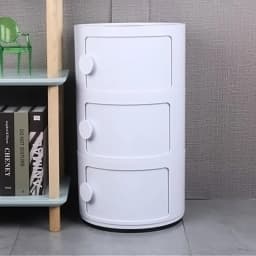 Round Multi-tiered Drawer Storage Unit Organizer for Bedrooms, Living Rooms, Kitchens, Bathrooms