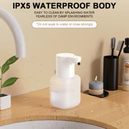 550ml Automatic Soap Dispenser USB Rechargeable Foam Gel Soap Dispenser Electric Hand Sanitizer Dispenser for Kitchen Bathroom