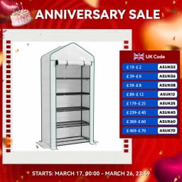 5 Tier Widened Mini Greenhouse Portable Green House W/ Door, 193H X 90Wcm, Green