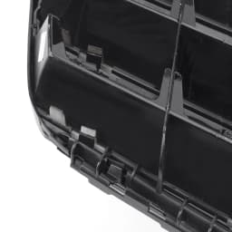 Artudatech Front Bumper Grille Fit for Benz C Class W204 W/LED Emblem C300/C350 2008 2009 2010 2011 2012 2013 2014 Blk