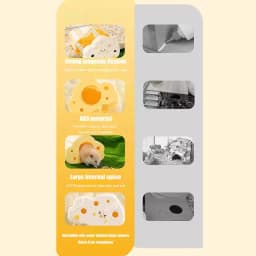 Hamster Hides Cute Magnetic Hamster Hut Cheese Hamster House Visible Gerbil House Small Animal Habitat Hamster Cage Accessories