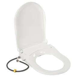 Smart Toilet Seat Cover with Dual Nozzle System Front and Rear Wash Non-electric Design Slow Damping Women Hip Washing
