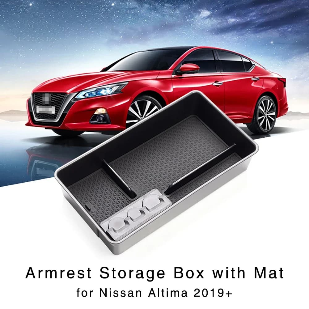 Armrest Storage Box for Nissan Altima 2019 2020 2021 2022 Interior Center Console Organizer Glove Holder Tray