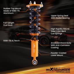 Coilover Spring & Shock Assembly For Lexus LS400 XF10 1990 1991 1992 1993 1994