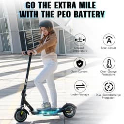 RCB R17 Electric Scooter Adult, APP-Control, 350W Motor, 25km/h Max Speed, 30km Range, 8.5" Solid Tire, 120kg Load, Dual Braking
