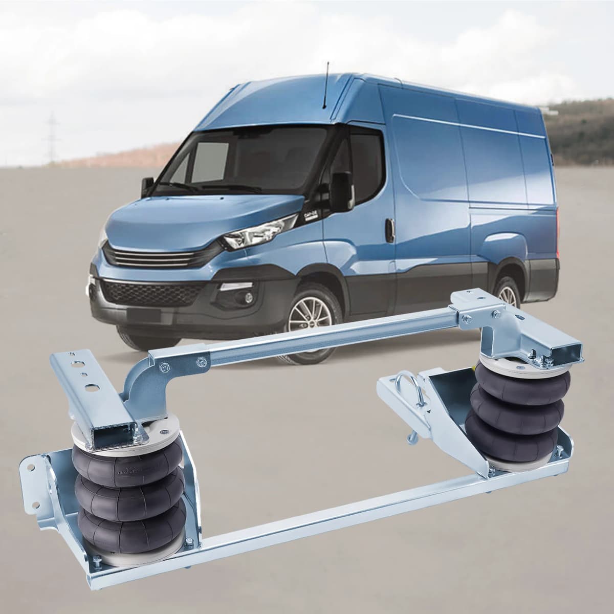 Air Suspension Kit W/ Compressor for Daily 35C 40C 55C 1985-2024 7800KG Air Spring Bag Suspension Kit
