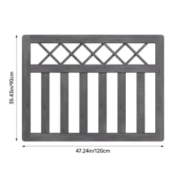 Outdoor Cross Top Wooden Garden Gate Pedestrian Fence Yard Door