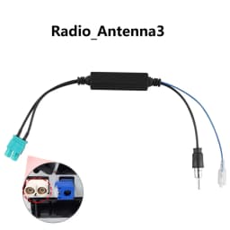 Hizpo Single Head or Dual FAKRA RF Radio Antenna Adapter Converter Cable with Amplifier for Audi VW Benz Car Multimedia Player