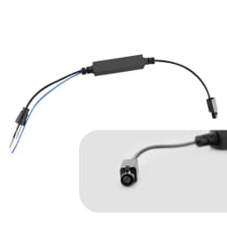 Hizpo Single Head or Dual FAKRA RF Radio Antenna Adapter Converter Cable with Amplifier for Audi VW Benz Car Multimedia Player