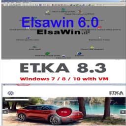 2024 Newest ETKA 8.3 ELSAWIN 6.0 for A-udi for V-W Auto Repair Software Group Vehicles Electronic Parts support so many models