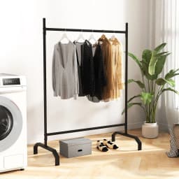 GOFLAME Metal Clothes Rack Heavy-Duty Garment Rack for Display & Storage