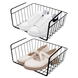 Under Shelf Basket Kitchen Closet Organizer Basket Under Cabinet Shelf Organizer For Pantry Counter Laundry Room