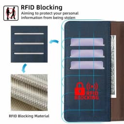 Business Book Style RFID Multi Card Cover For Oneplus 12 12R 11 11R 10 Pro 10T Magnetic Buckle Leather Flip Phone Case Coque