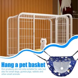 Pet Cage Hammock Cat Hammock Double Layer Cage Cat Window Perches Pet Cage Bed Soft Pet Bed Cat Swing Hammock Soft Plush Hung