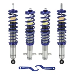 maXpeedingrods Coilovers for VW Jetta 1980-1984, for VW Rabbit/Golf MK1 1975-1984 Spring Shock Absorber Lowering Kit Blue